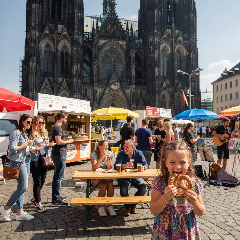 Ein kulinarischer Rundgang durch eine historische Stadt mit malerischen Gassen.